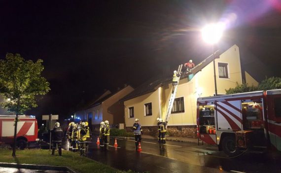 Unwetter über dem Burgenland