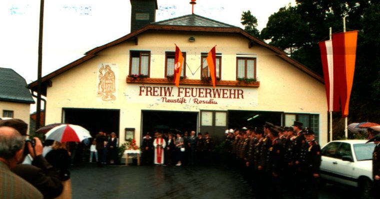 Weihe des neuen Gerätehauses am 21. August 1988