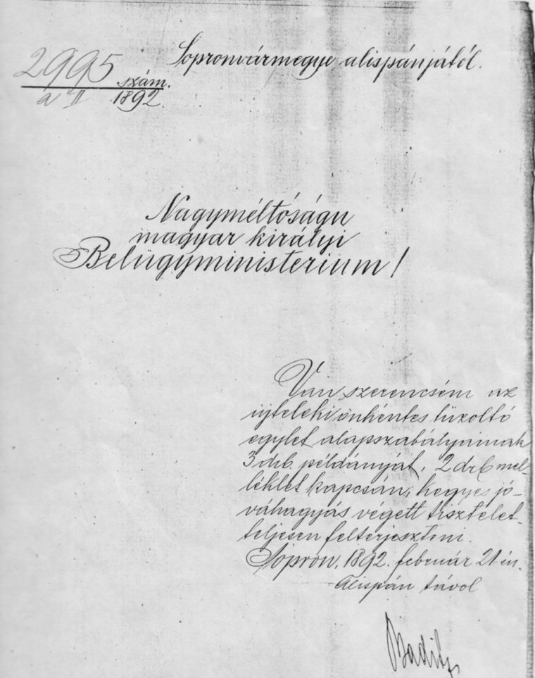 Schriftverkehr zur Grundung der FF Neustift