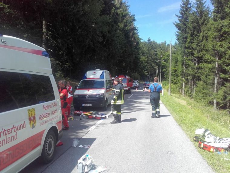 Schwerer Motorradunfall in Forchtenstein