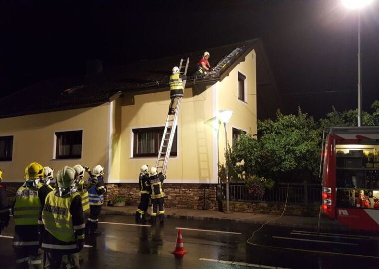 Unwetter über dem Burgenland