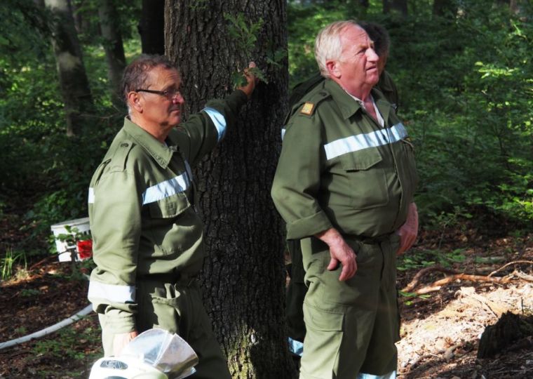 Waldbrandübung Wiesen