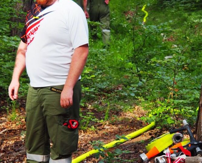 Waldbrandübung Wiesen